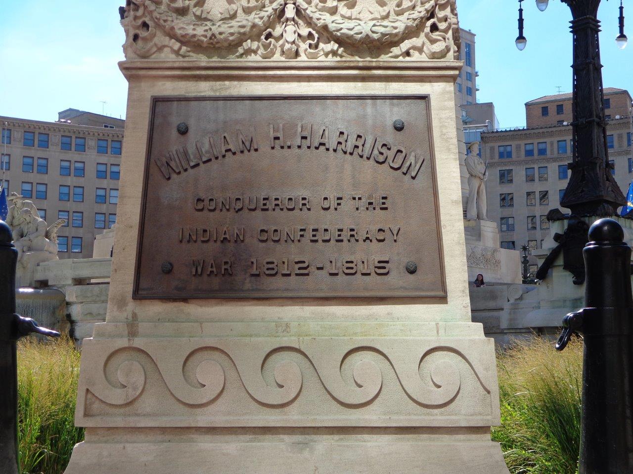 William Henry Harrison statue in Indianapolis 