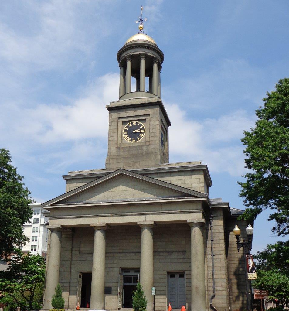 United First Parish Church - burial site of John and John Quincy Adams