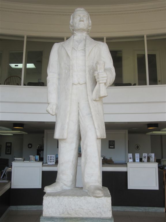 andrew Johnson statue in Greeneville, TN