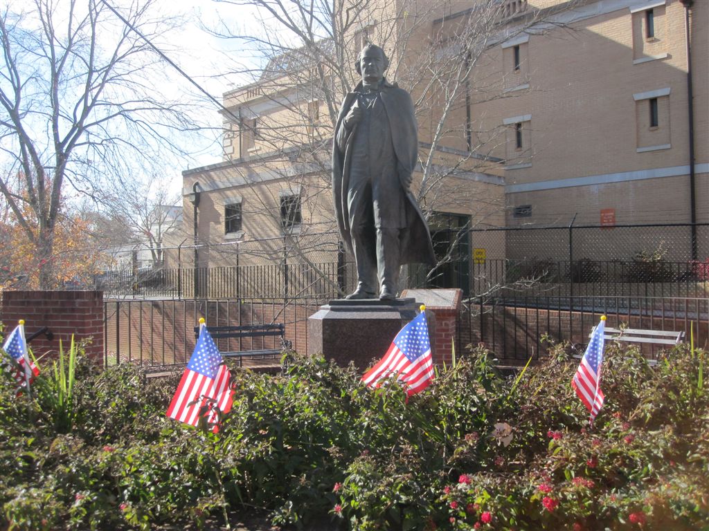 Andrew Johnson statue in Greeneville, Tennessee 