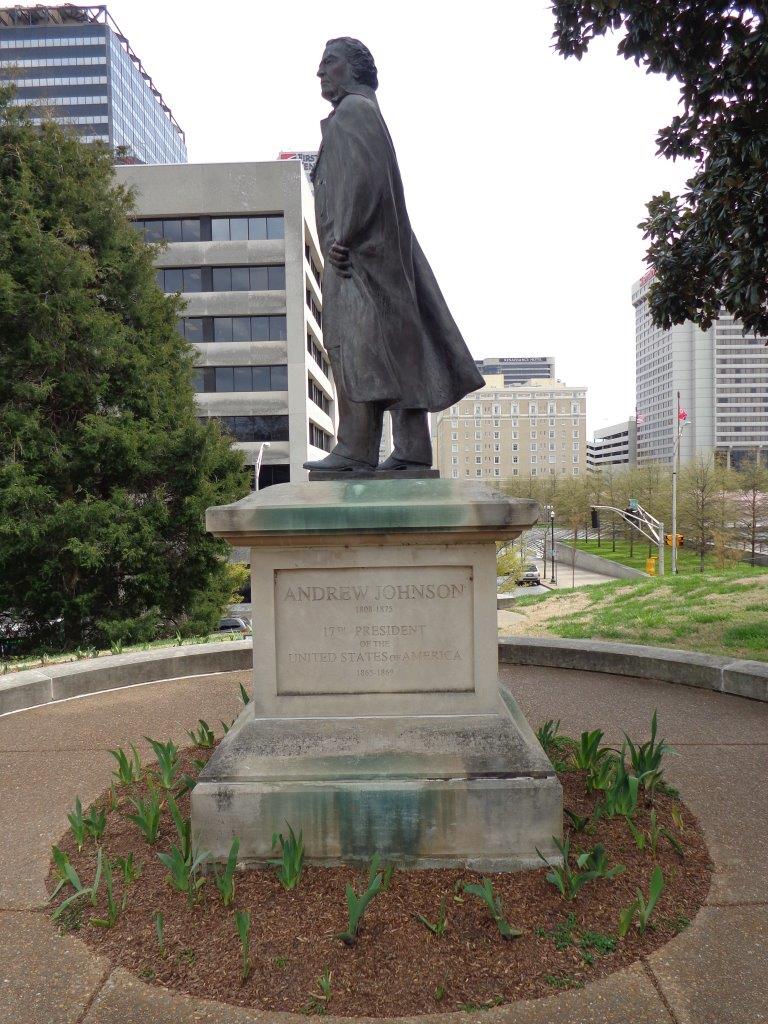 Andrew Johnson statue at the Tennessee state Capitol