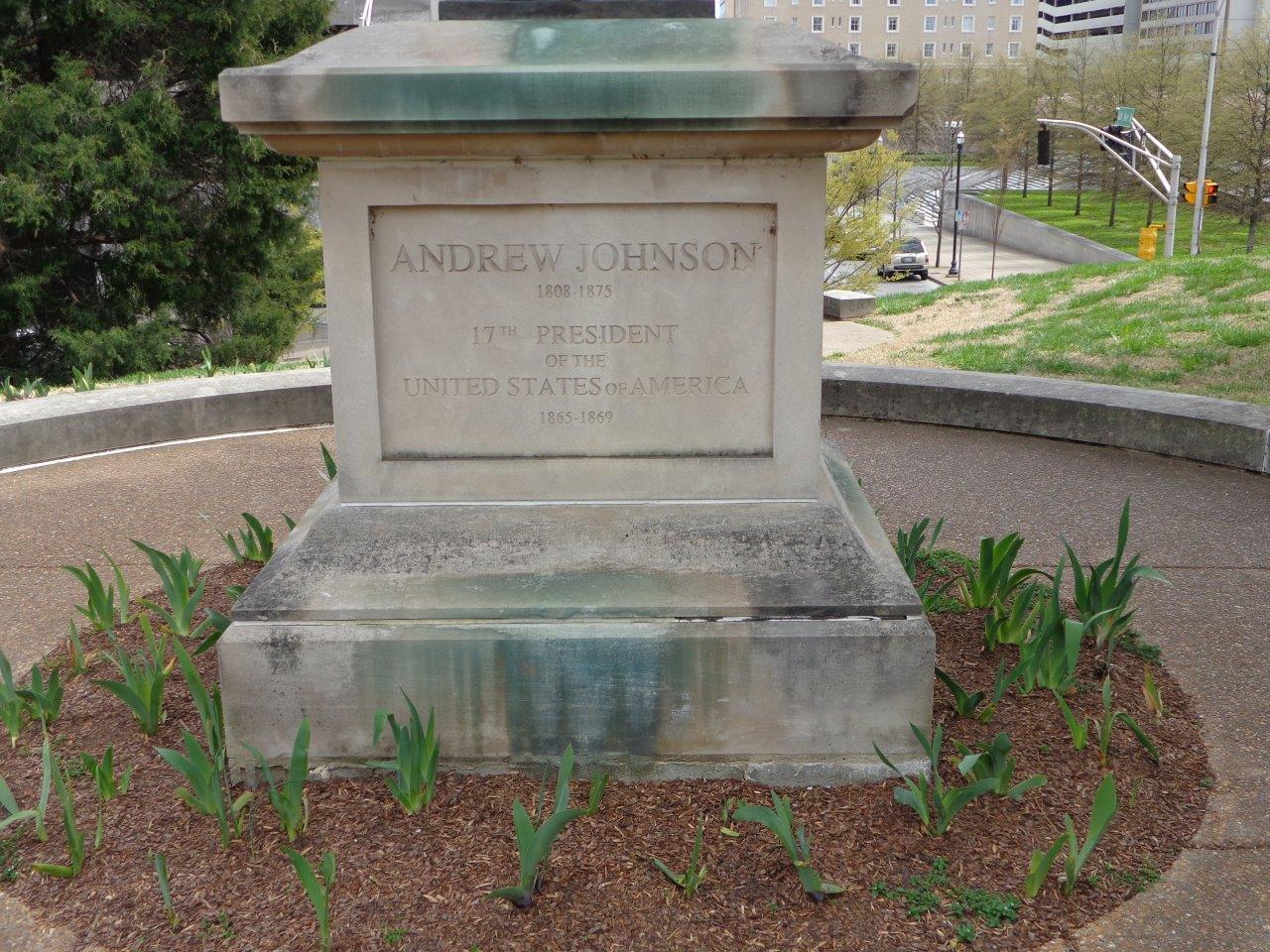 Andrew Johnson statue at the Tennessee state Capitol