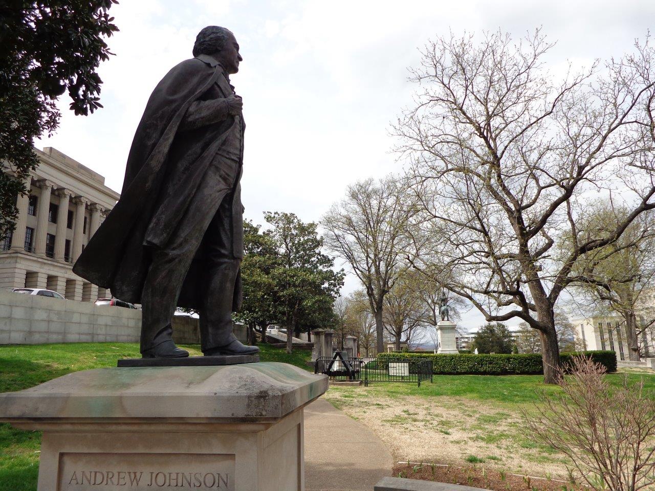 Andrew Johnson statue at the Tennessee state Capitol