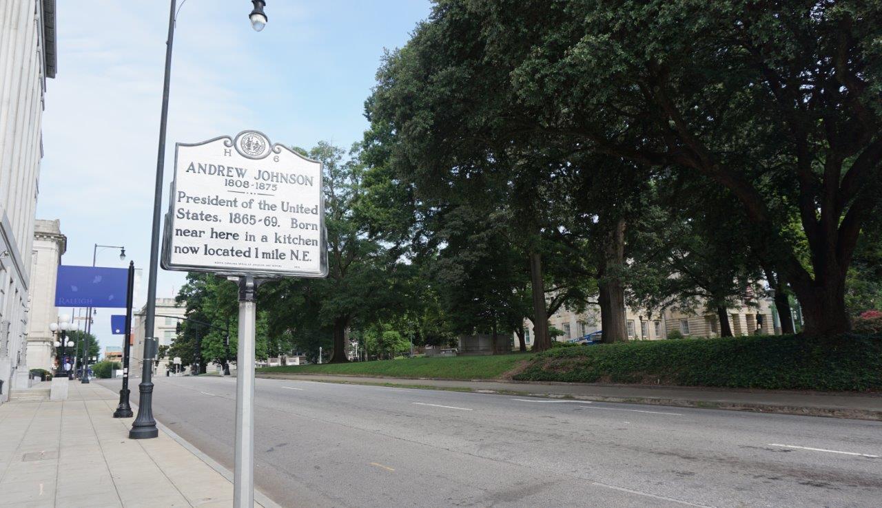 Andrew Johnson birthplace historical marker