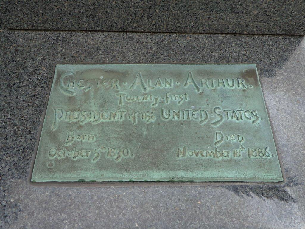 Chester Arthur grave marker