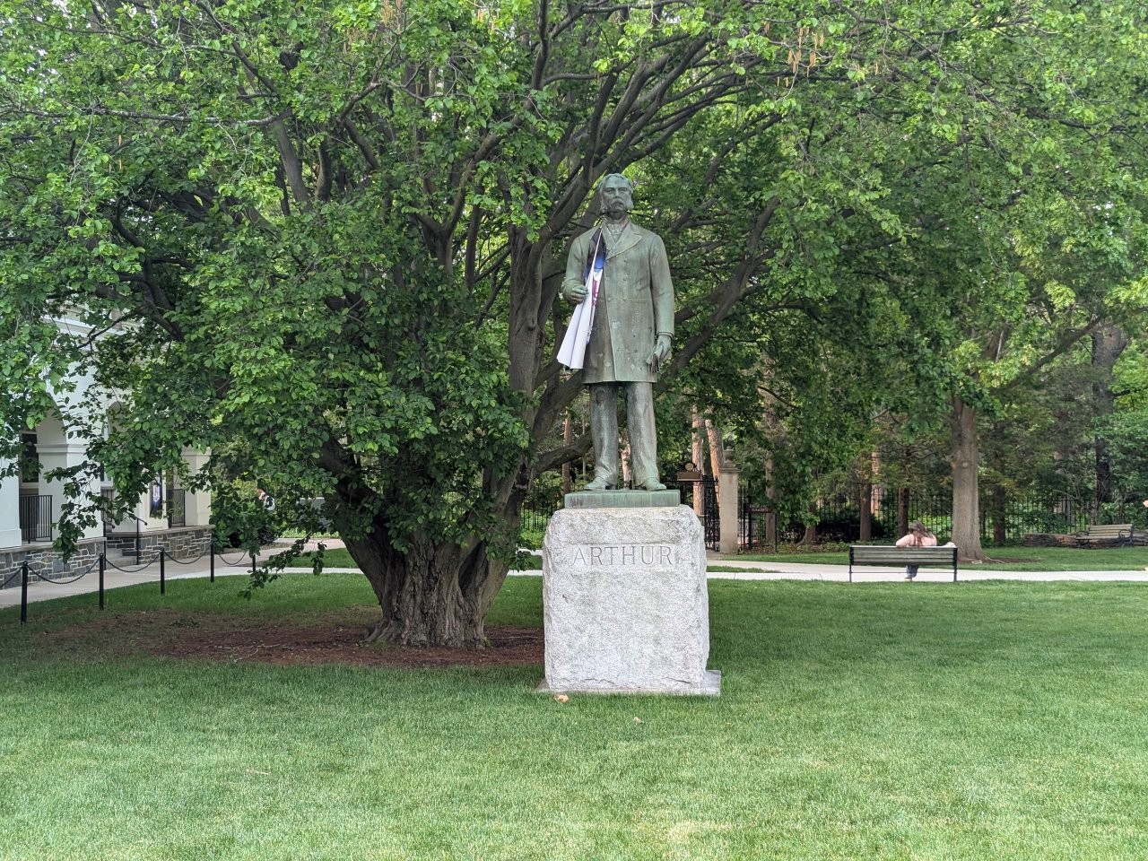 Chester Arthur monument at Union College