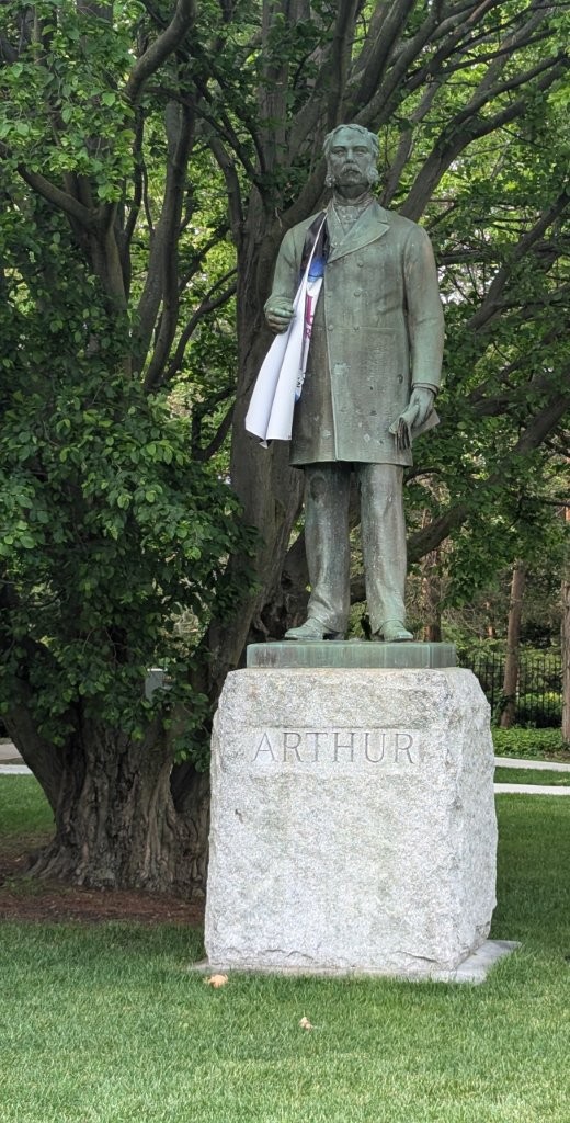 Chester Arthur statue in Schenectady, New York