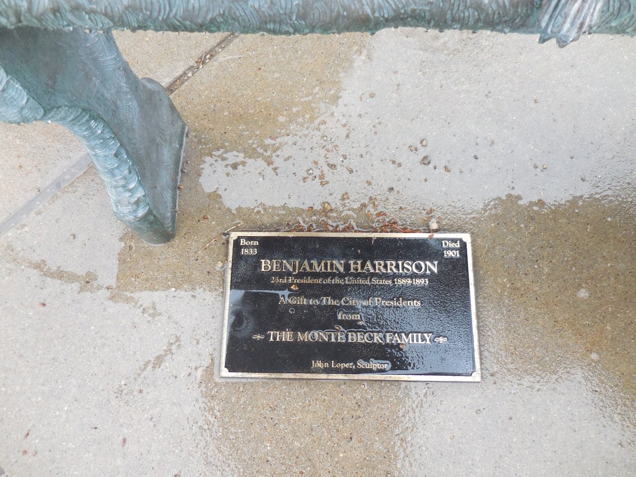 Benjamin Harrison statue in Rapid City, South Dakota