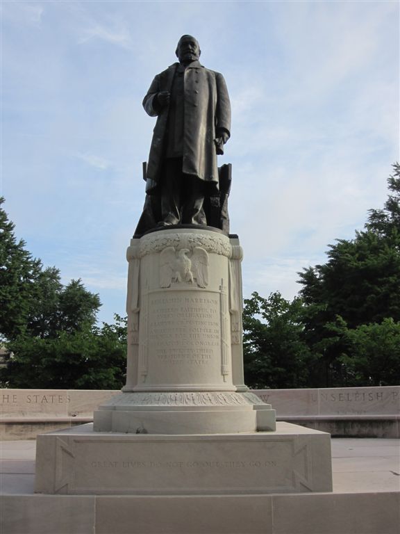 Benjamin Harrison statue in Indianapolis