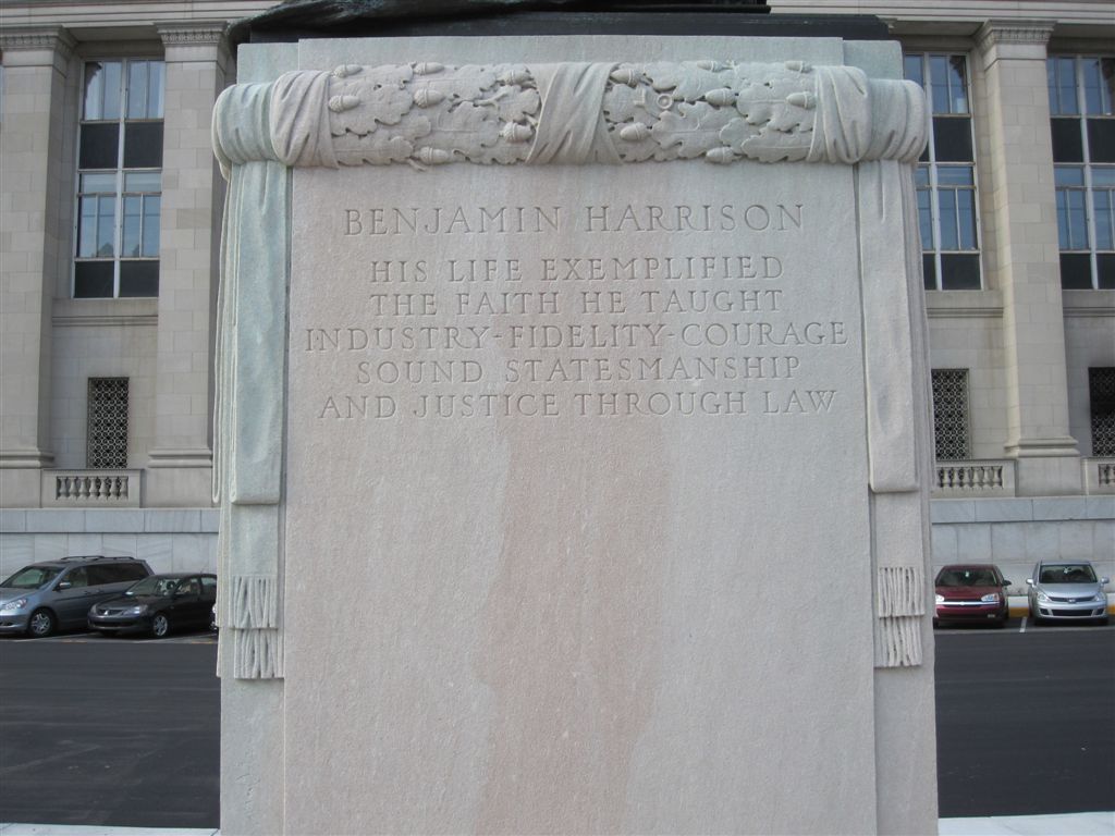 Benjamin Harrison statue in Indianapolis
