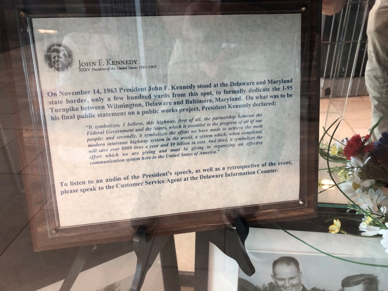 Biden Welcome Center with JFK Exhibit in Delaware