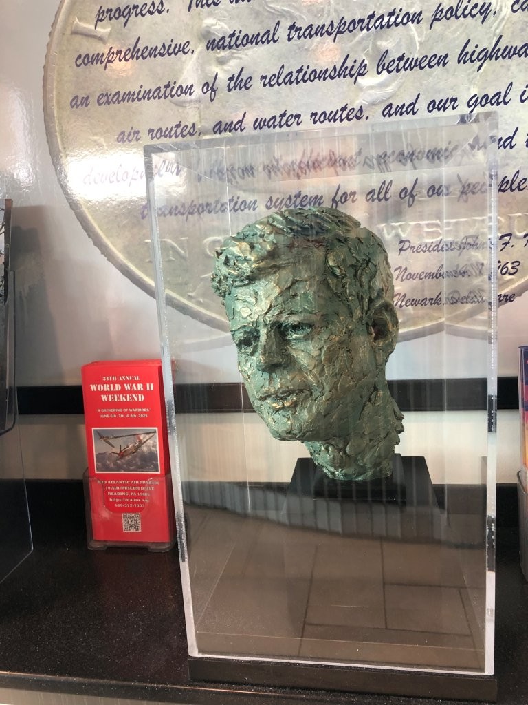 John F. Kennedy Bust in Delaware at Biden Welcome Center