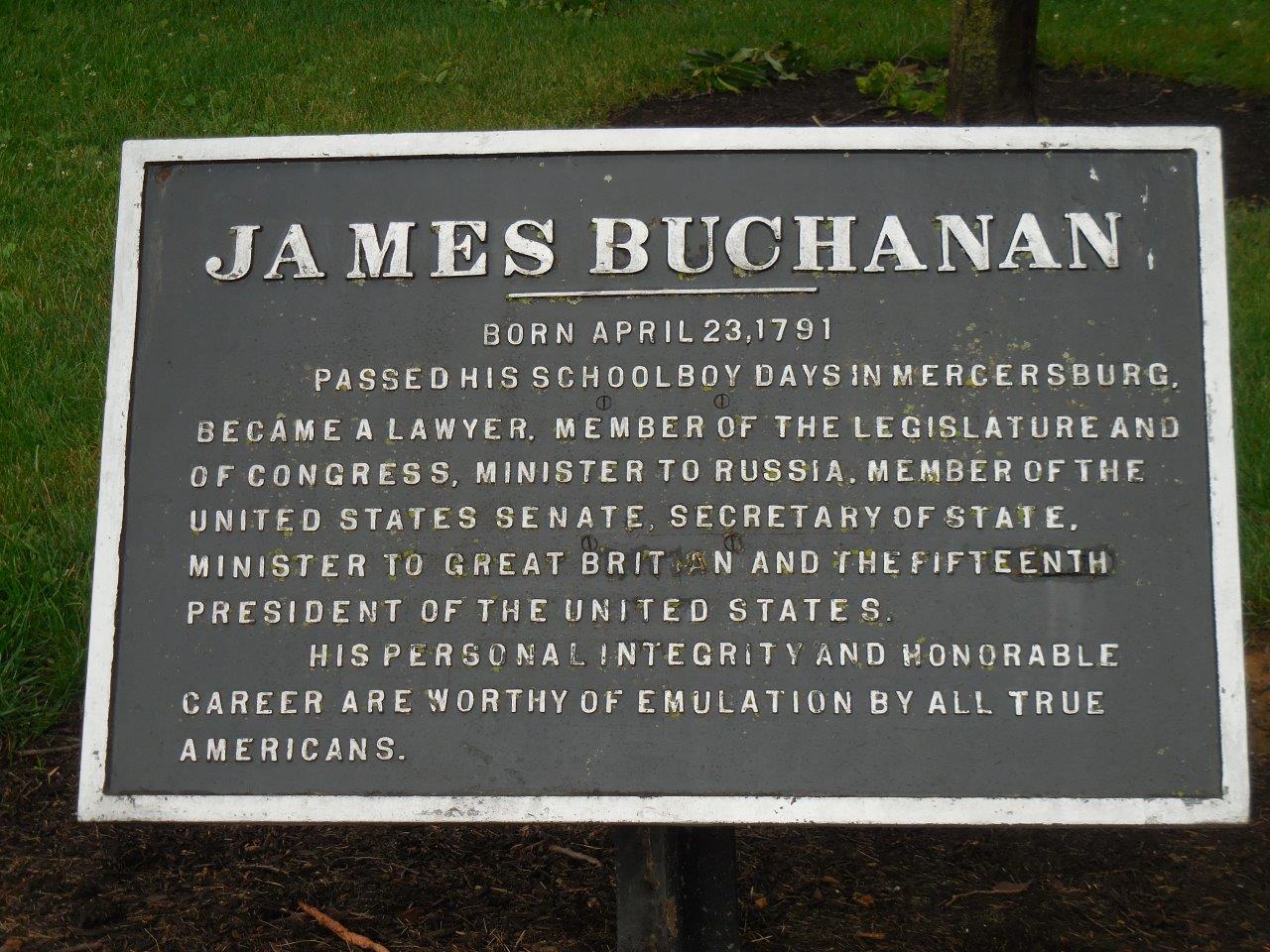 James Buchanan cabin in Mercersburg, Pennsylvania