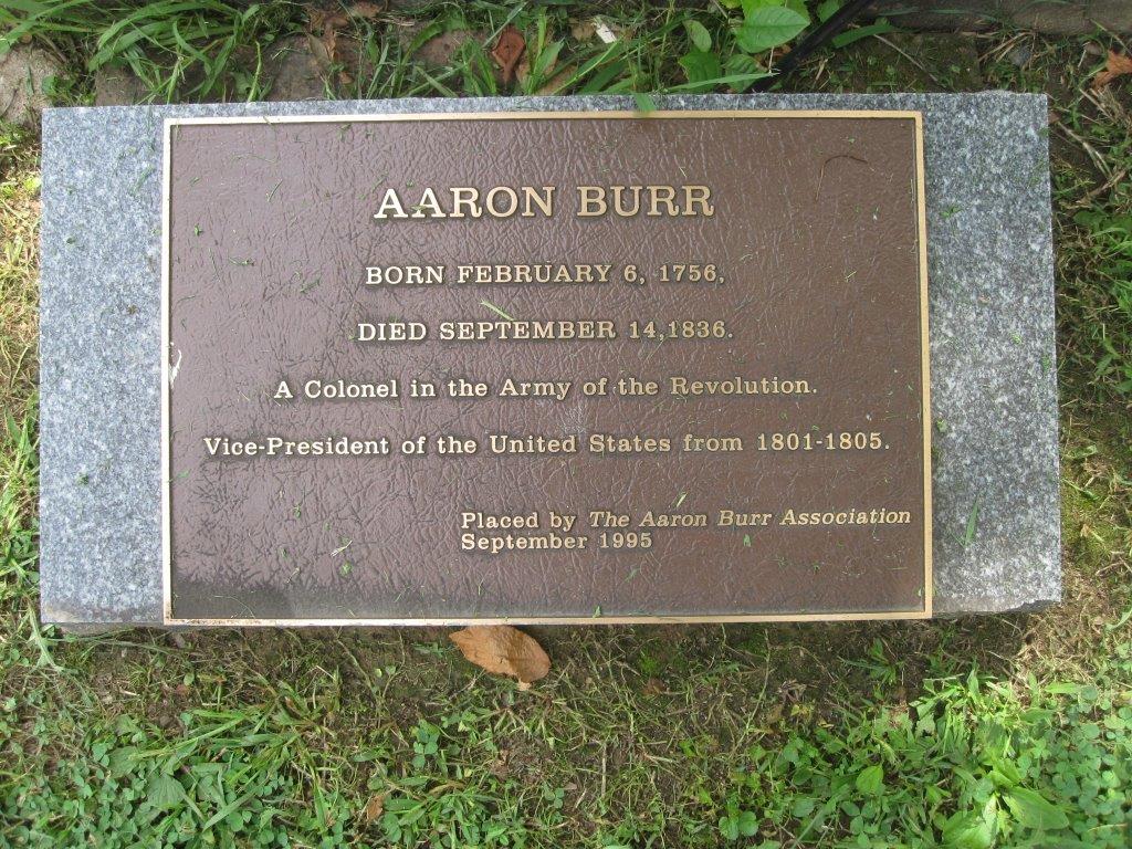 Aaron Burr Gravesite 