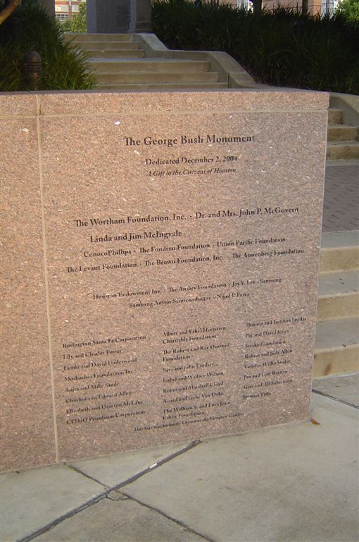 Bush monument