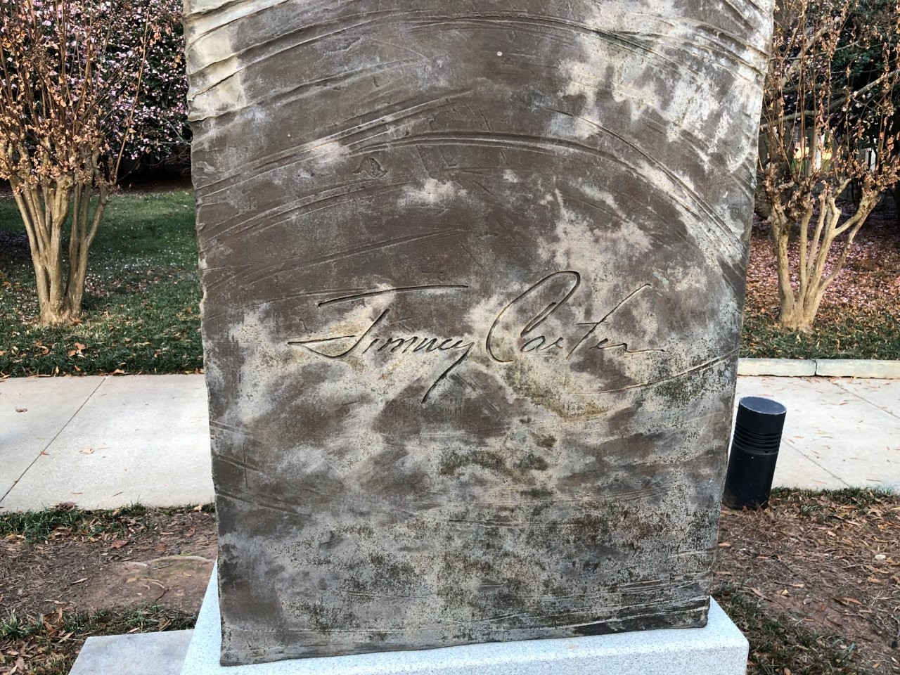 Jimmy Carter Monument at the Carter Center in Atlanta