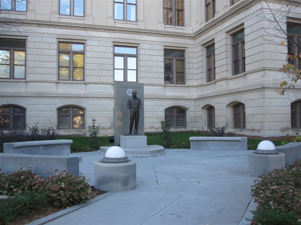 Jimmy Carter statue at the Georgia capitol