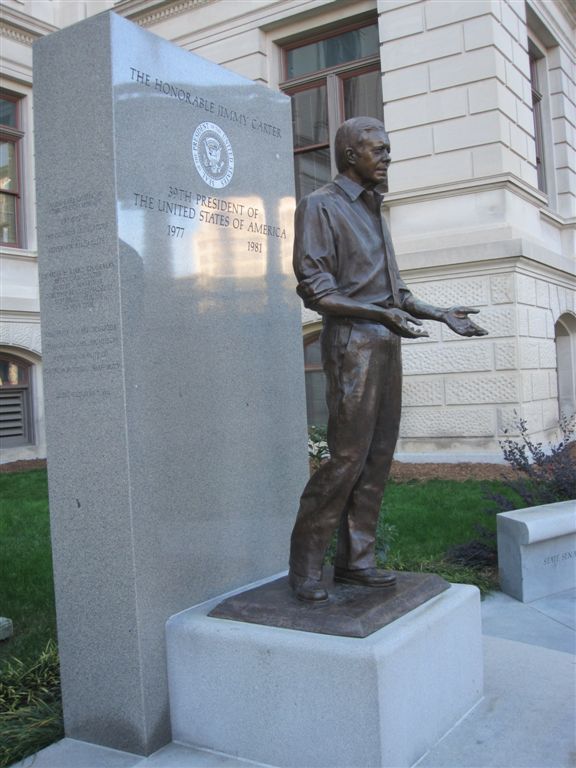 Jimmy Carter statue at the Georgia capitol