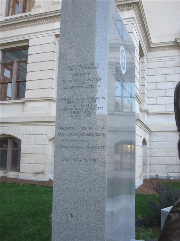 Jimmy Carter statue at the Georgia capitol