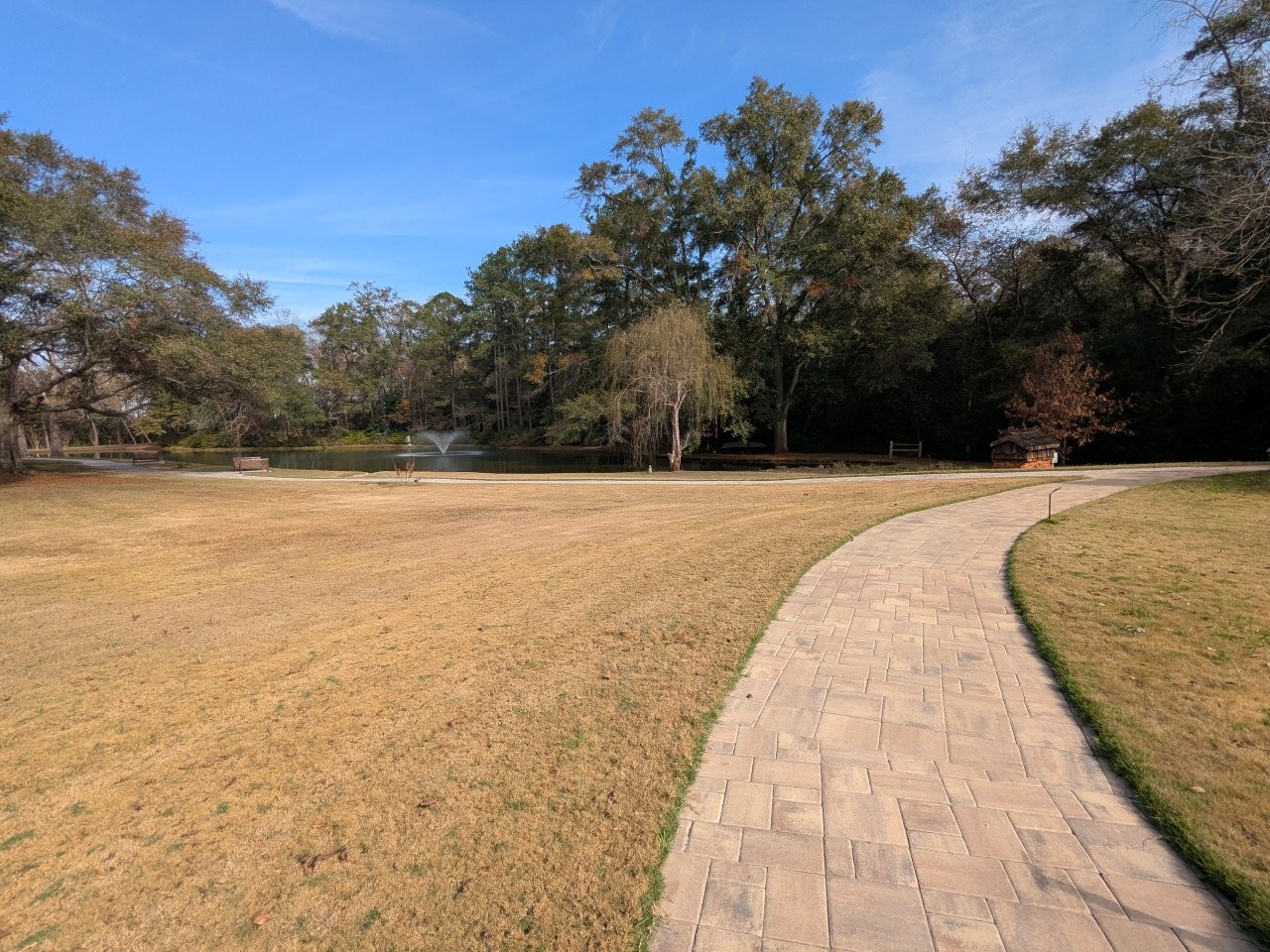 Jimmy Carter memorial gardens and grave at his home in Plains, Georgia