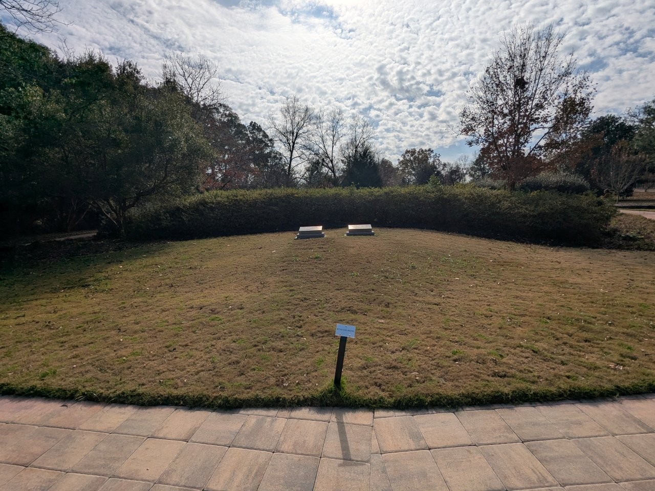 Jimmy Carter grave stone in Plains, Georgia