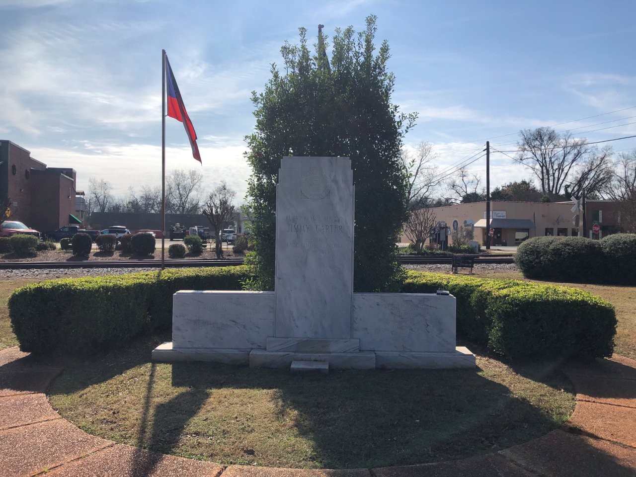 Jimmy Carter monument in Plains, Georgia