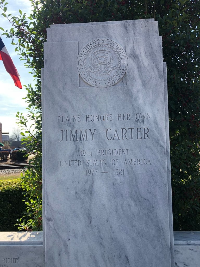 Jimmy Carter monument in Plains, Georgia