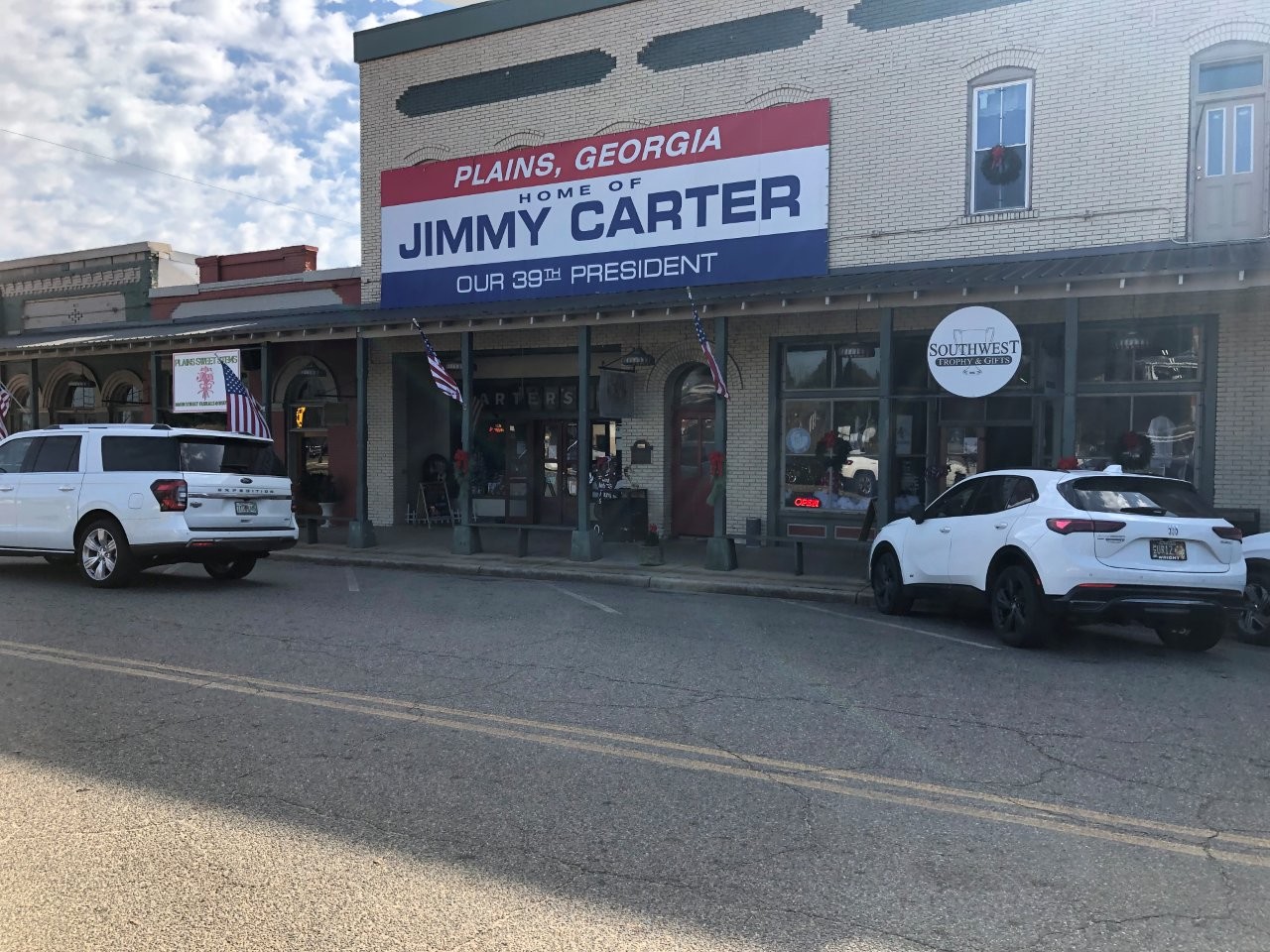 Carter peanut warehouse in Plains, Georgia