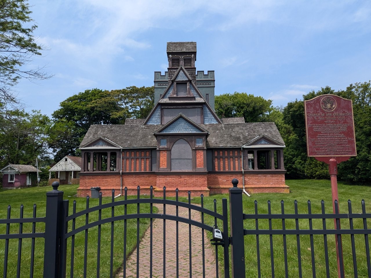 Church of the Presidents and James Garfield Tea House in Long Branch, New Jersey