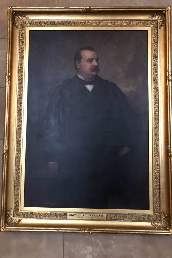 Grover Cleveland portrait at the New York State Capitol in Albany, New York