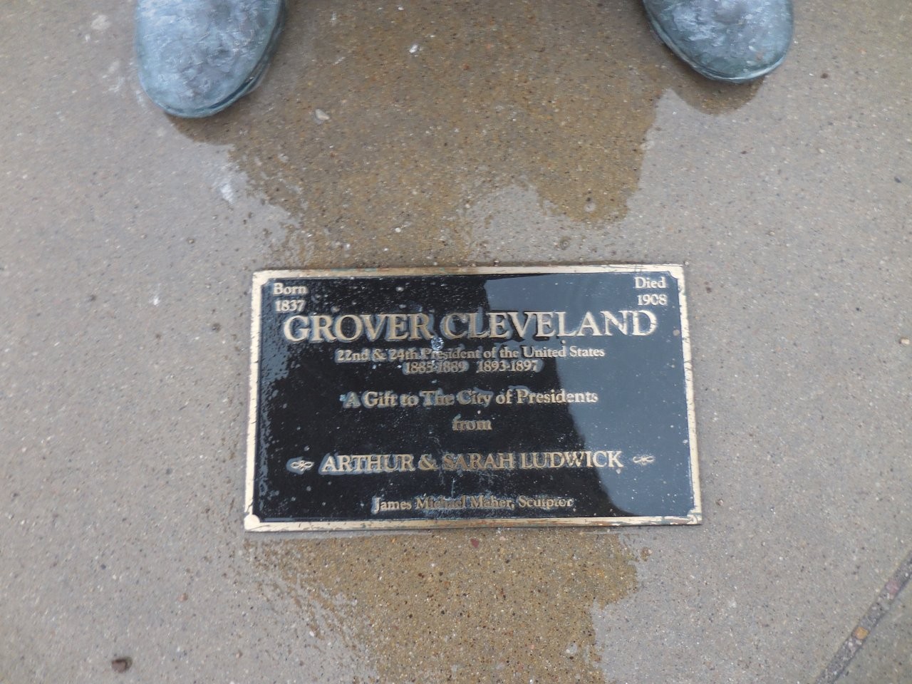 Grover Cleveland statue in Rapid City, South Dakota