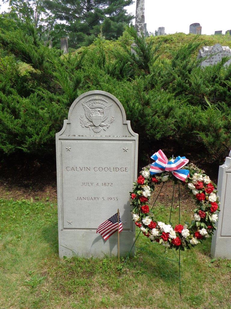 where Calvin Coolidge is buried