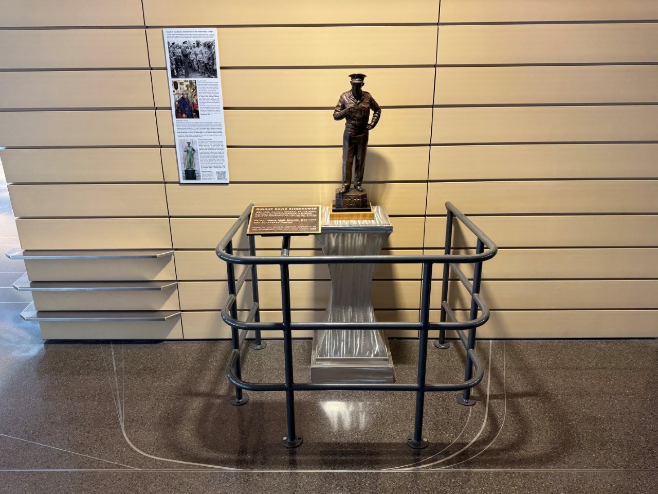 Dwight Eisenhower monument at Eisenhower National Airport (ICT)