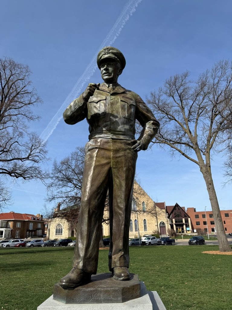 Dwight Eisenhower sculpture at Kansas State Capitol in Topeka