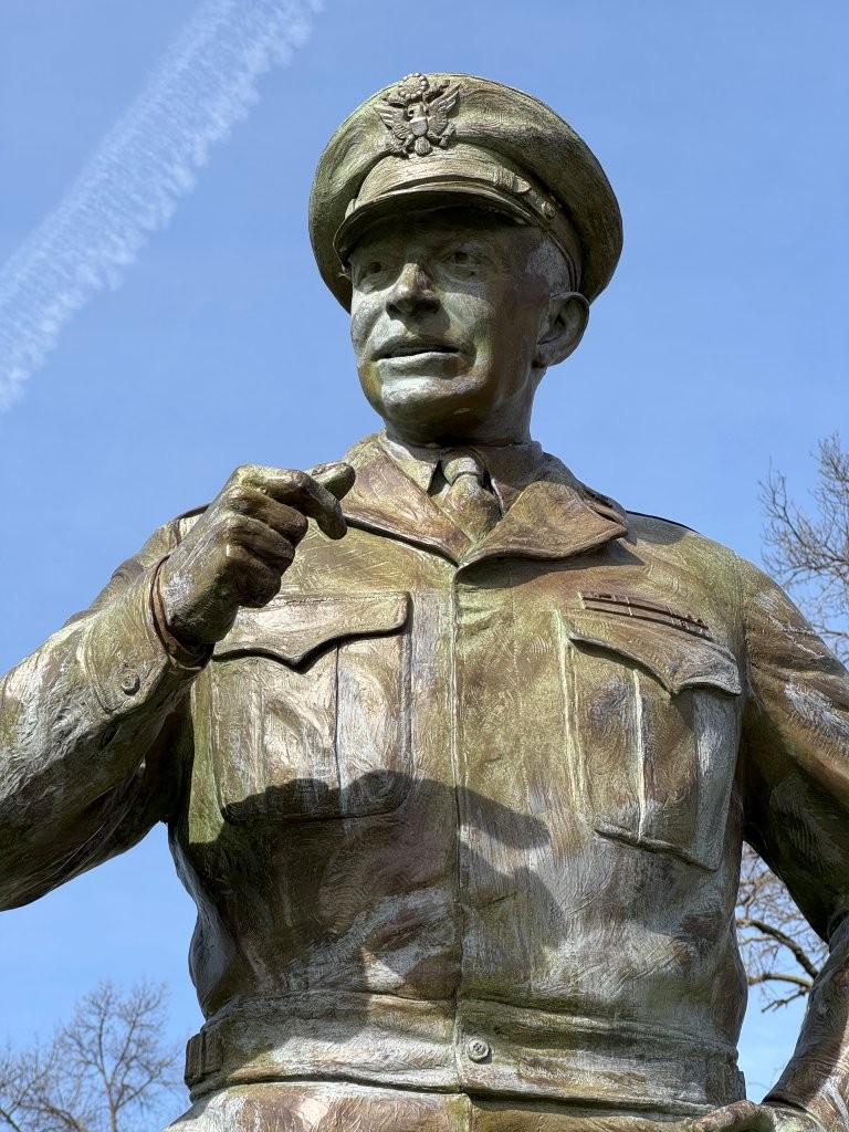Dwight Eisenhower statue at the Kansas Capitol in Topeka