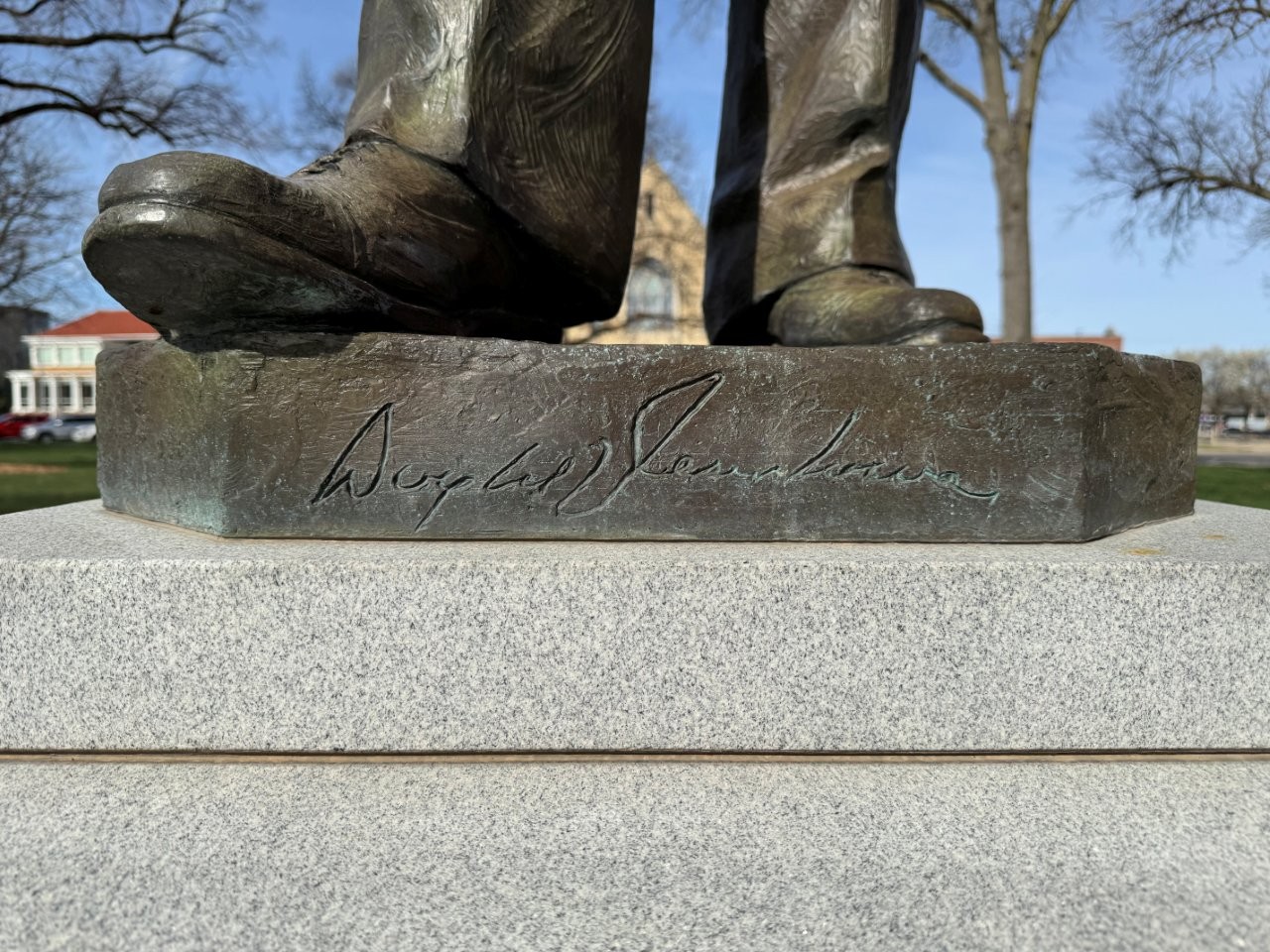 Dwight Eisenhower statue at the Kansas Capitol building