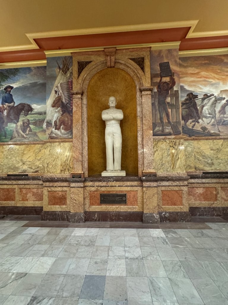 Dwight Eisenhower statue inside Kansas State Capitol in Topeka