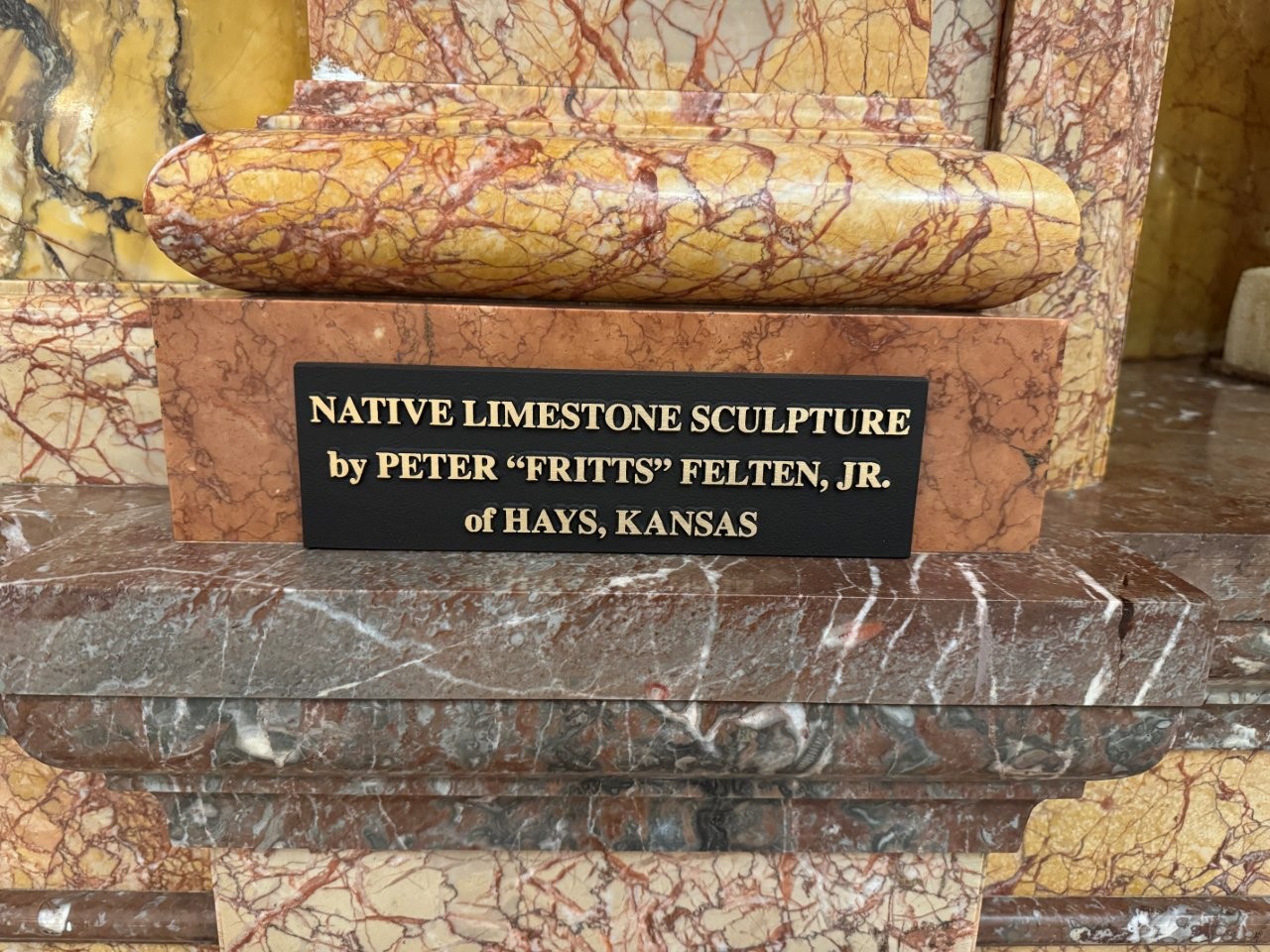 Dwight Eisenhower statue inside the Kansas Capitol in Topeka