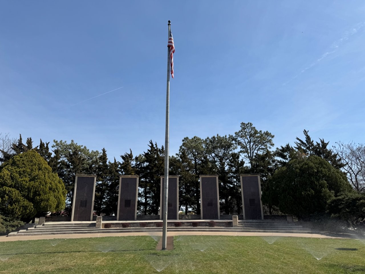 Dwight D. Eisenhower pylons in Abilene, Kansas