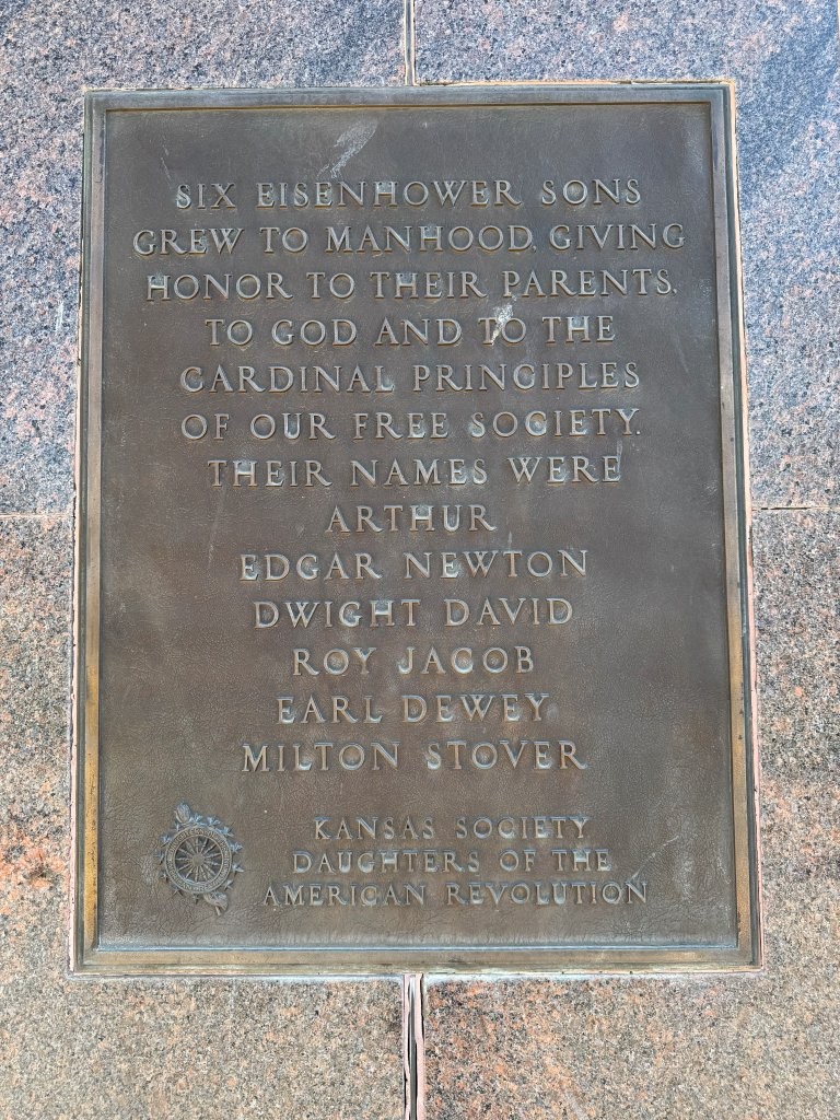 Dwight D. Eisenhower marker at Presidential Library and Museum Abilene, Kansas