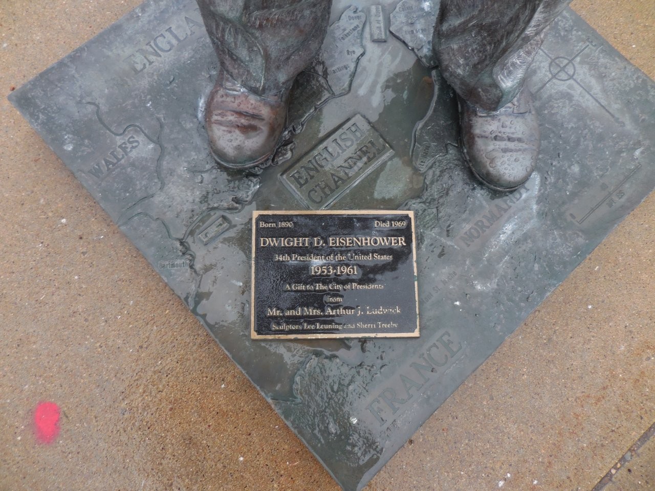 Dwight Eisenhower statue in Rapid City, South Dakota