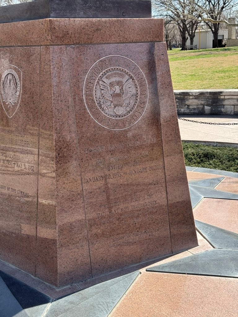 Dwight D. Eisenhower statue in hometown of Abilene, Kansas