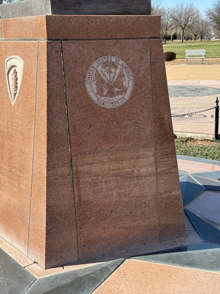 Dwight D. Eisenhower statue at Eisenhower Library and Museum Abilene, Kansas