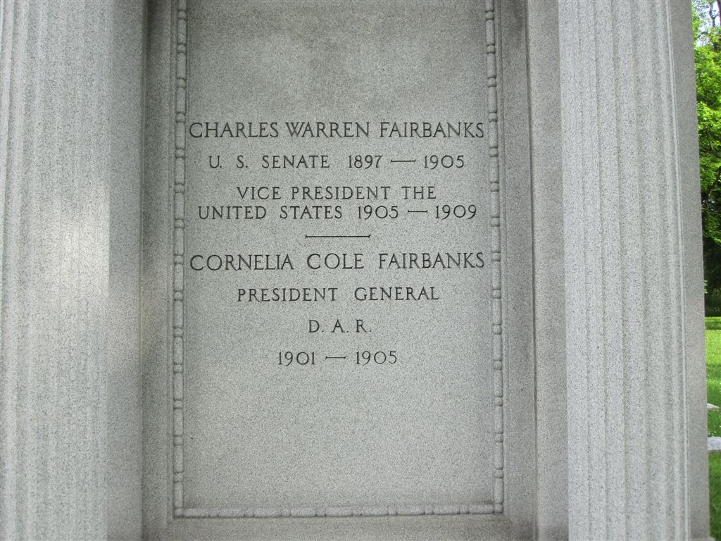 Vice President Fairbanks grave