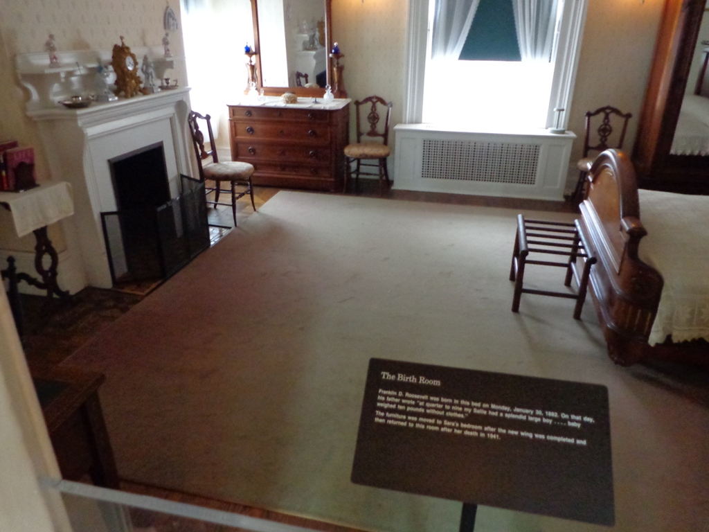 room in which Franklin Roosevelt was born