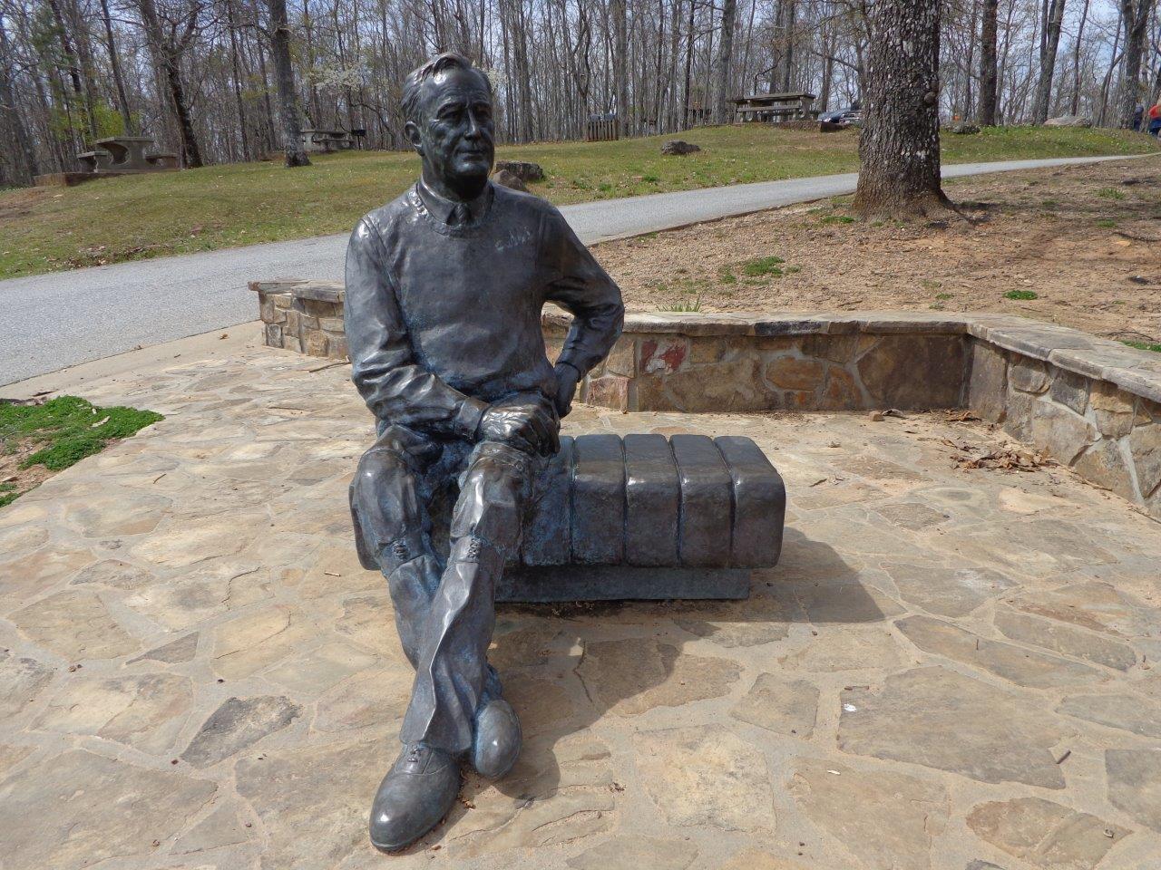 FDR statue on Pine Mountain, Georgia