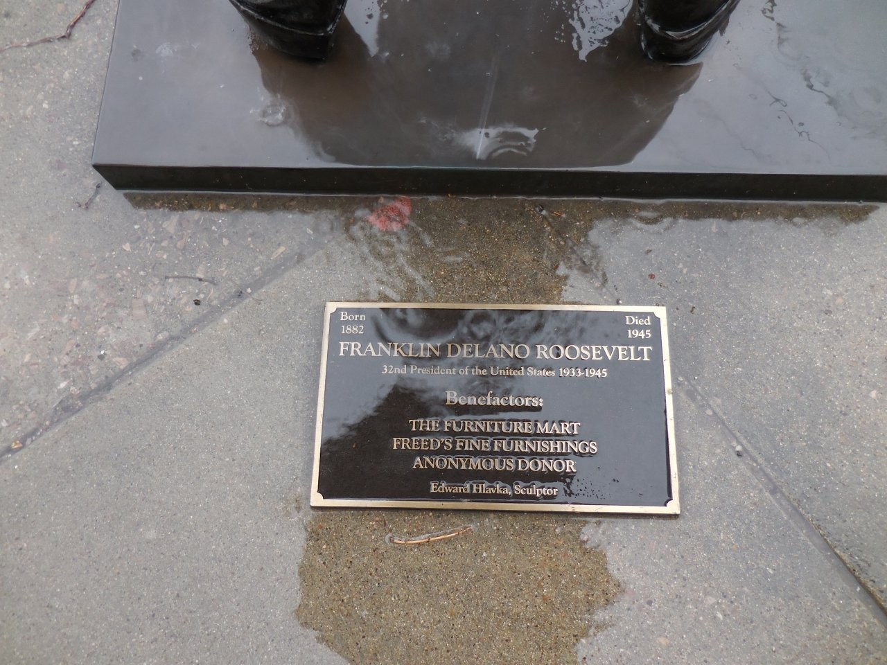 Franklin Roosevelt statue in Rapid City, South Dakota