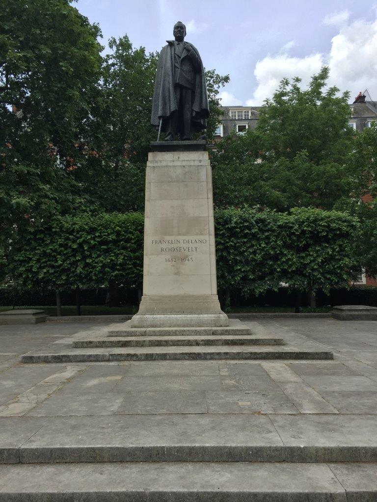 Franklin D. Roosevelt statue in London