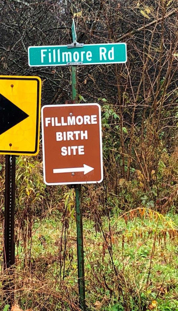 Millard Fillmore birthplace sign