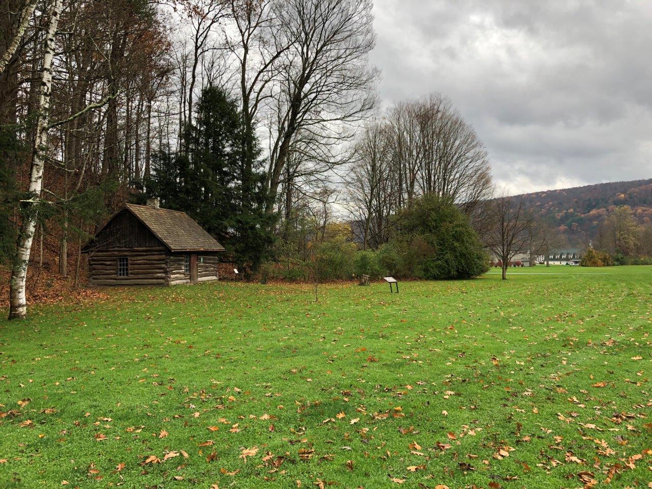 Millard Fillmore birthplace replica cabin